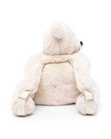 Molo bear-motif padded backpack - Neutrals