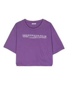 Dolce & Gabbana DGVIB3 Mania Corta logo-print cropped T-shirt - Purple