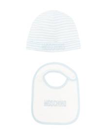 Moschino Kids embroidered-logo cotton set - Blue