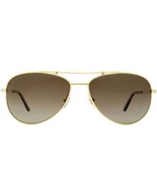 Cartier Eyewear Santos de Cartier pilot-frame sunglasses - Gold