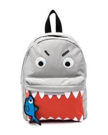 Stella McCartney Kids shark-motif backpack - Grey