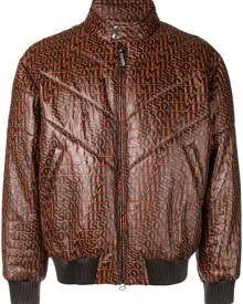 Missoni logo print bomber jacket - Brown