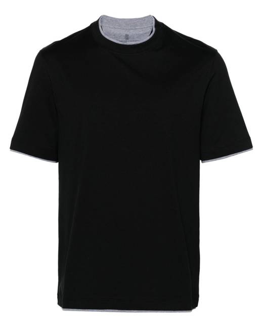 And Now This Men's Oversized-Fit Layered Contrast Long-Sleeve T