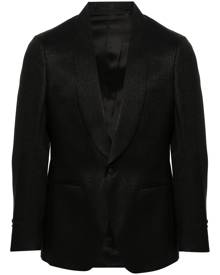 Lardini single-breasted metallic-threading blazer - Black