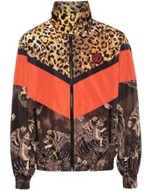 Just Cavalli Angel Tiger-print bomber jacket - Brown