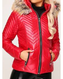 Red Women's Puffer Jackets - Clothing | Stylicy