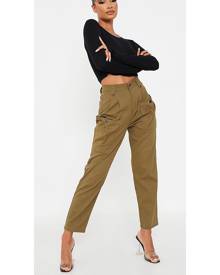 ISAWITFIRST.com Khaki Cargo Pocketed Jean - 4 / GREEN