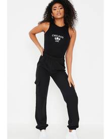 ISAWITFIRST.com Black Utility Trouser With Side Pocket - 4 / BLACK