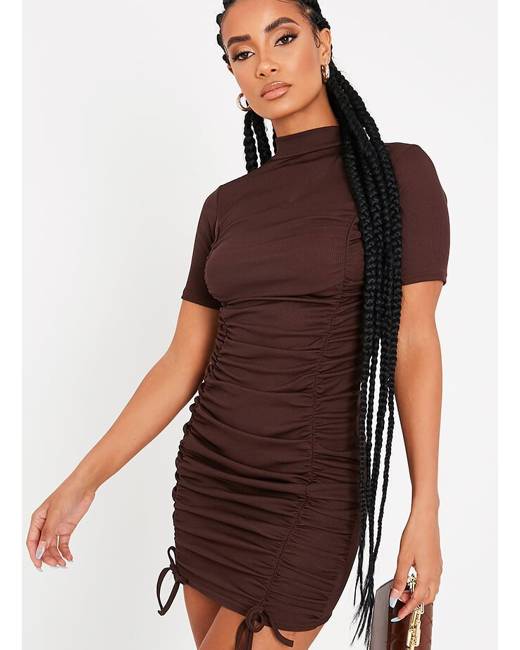 Brown Women's Bodycon Dresses - Clothing