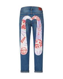 Evisu Daruma and Kamon Daicock Boyfriend Jeans