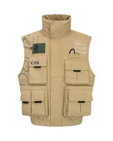 Evisu Multi Pocket Padded Vest Jacket