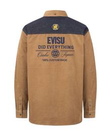 Evisu Logo Embroidery Corduroy Shirt