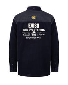 Evisu Logo Embroidery Corduroy Shirt