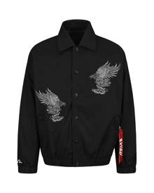 Evisu Eagle and Logo Embroidery Shirt Jacket