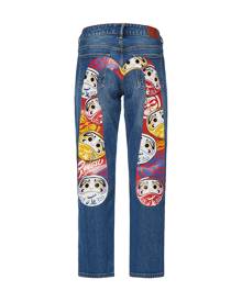 Evisu Daruma Daicock Boyfriend Jeans