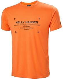 Helly Hansen Mens Urban Move T-Shirt, Poppy Orange