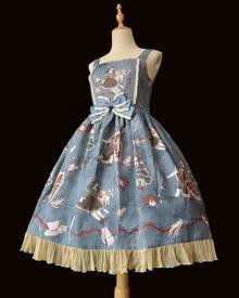 milanoo.com Milanoo Gothic Lolita JSK Dress Infanta Sleeveless Lolita Jumper Skirts