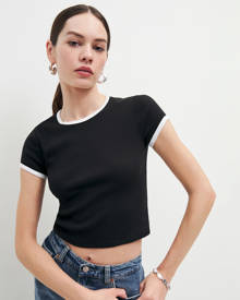 Reformation + Muse Pointelle Tee