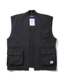 AFTERMATHS Cotton utility vest coat
