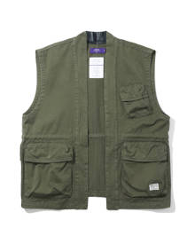 AFTERMATHS Cotton utility vest coat