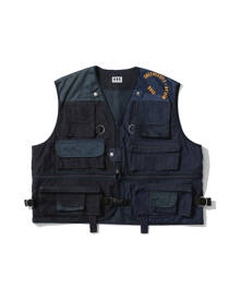 H.R. REMAKE Denim utility vest