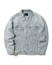 MUSIUM DIV. Distressed denim jacket