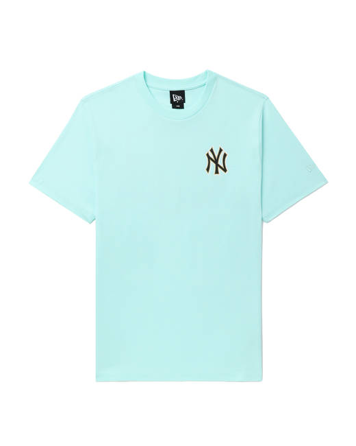 New Era New York Yankees two tone oversized t-shirt in off white exclusive  to ASOS