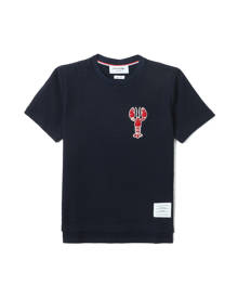 THOM BROWNE Sequin lobster textured check tee