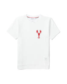 THOM BROWNE Sequin lobster textured check tee