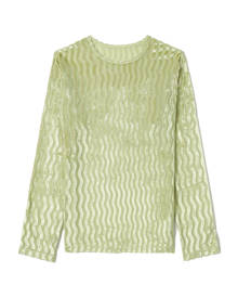 RAY BEAMS Wave velvet long sleeve top