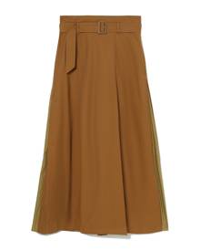 RAY BEAMS Belted midi skirt