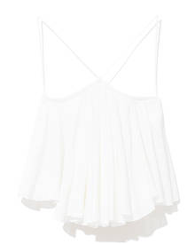 JACQUEMUS Pleated front tank top