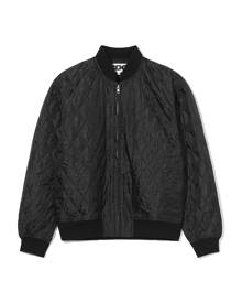 Comme Des Garçons Girl panelled zip-up bomber - Black