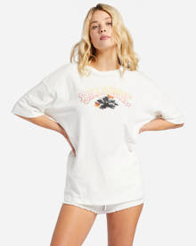 Billabong Kamea Lava Arch Oversized T-Shirt for Women White