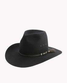 Black Akubra 'longhorn' Hat made for RM Williams 