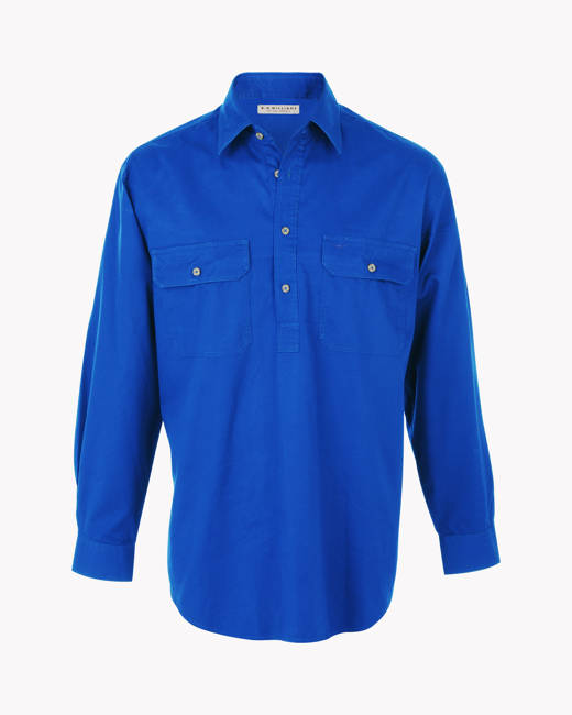 White/Blue Jervis Shirt, R.M.Williams Shirts