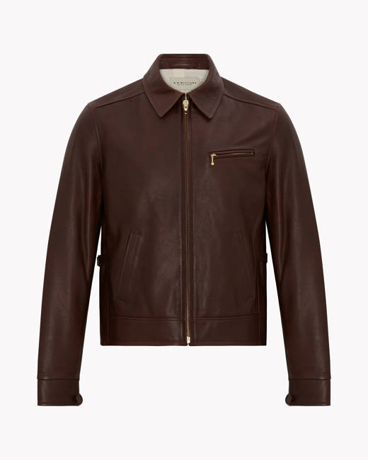 rm williams brown leather jacket