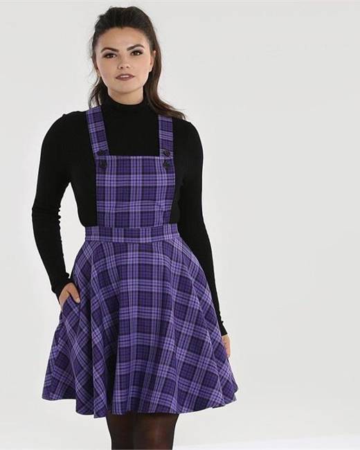 Purple store pinafore dress