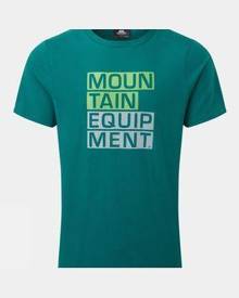 Mountain Equipment Mens Block Letter Tee Spruce