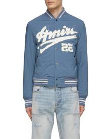 Distressed Amiri 22 Logo Shruken Bomber