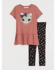 H & M - 2-piece cotton set - Pink