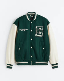 The Unrivaled Brand Green College Jacket - Green M