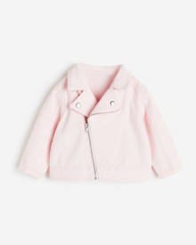 H & M - Twill biker jacket - Pink