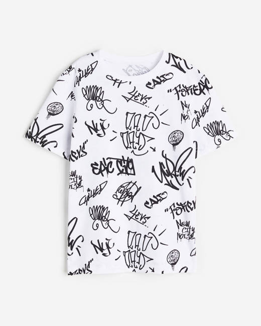 H&M OVERSIZED PRINTED PREMIUM IMPORTED T-SHIRTS – JoinCart