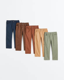 H & M - 5-pack Relaxed Tapered Fit trousers - Green