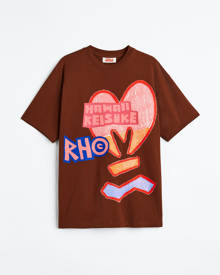 H & M - Oversized Fit Cotton T-shirt - Orange