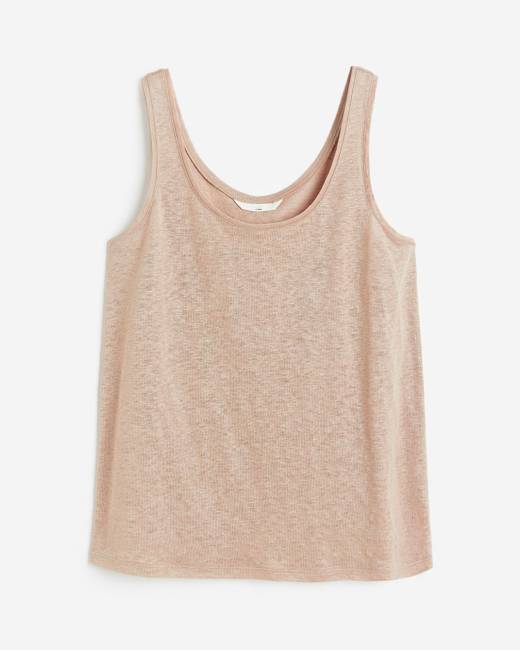 Beige Women's Tank Tops - Clothing