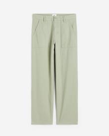H & M - Relaxed Fit Linen-blend trousers - Green