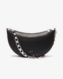 IRO Paris ARCCLUTCH CALFSKIN LEATHER BAG WITH CHAIN