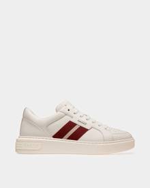 Bally Moony Leather Sneakers In White